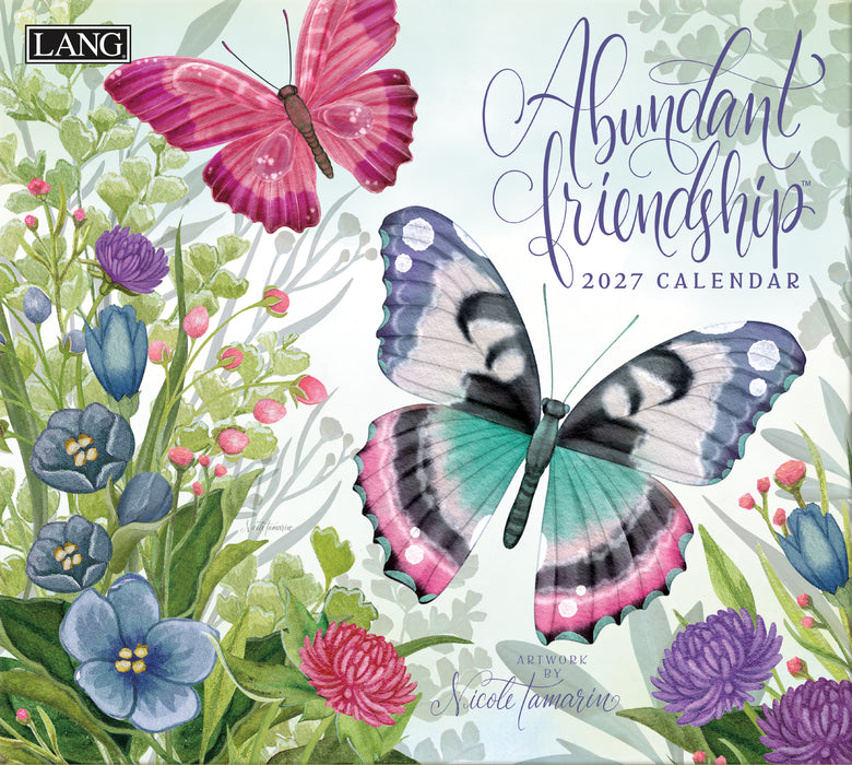 Abundant Friendship 2027 Large Wall Calendar