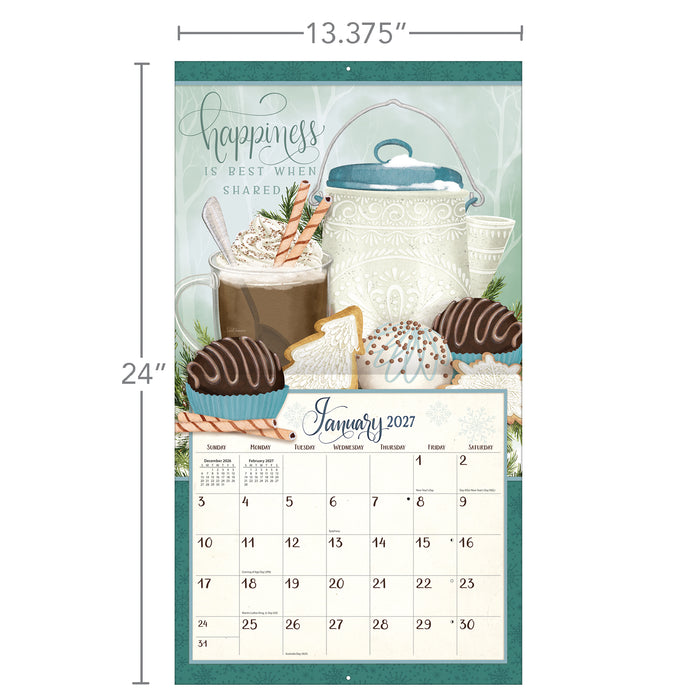 Abundant Friendship 2027 Large Wall Calendar