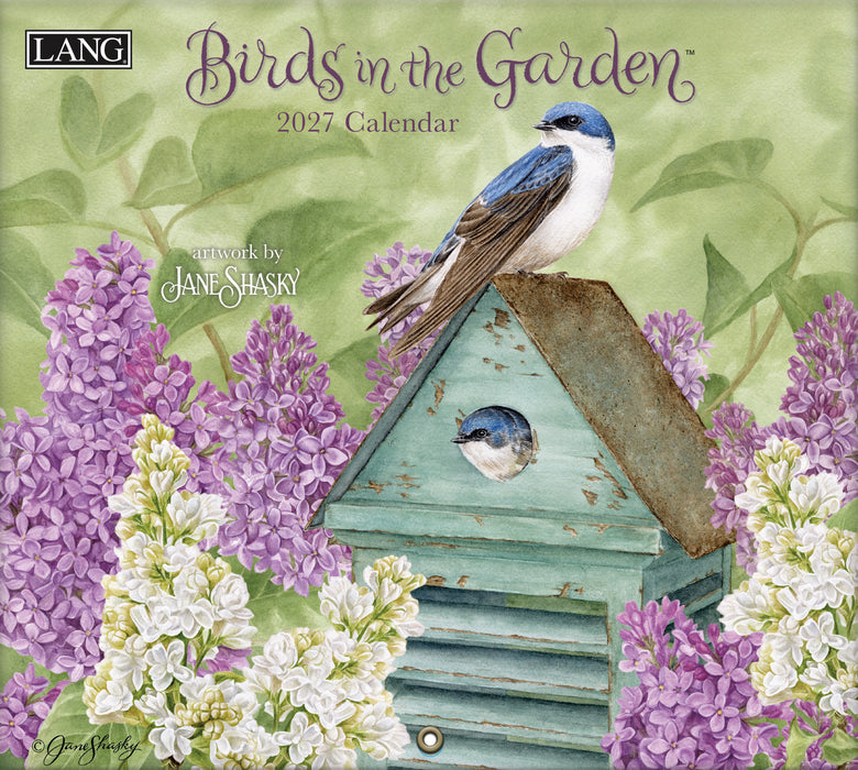 Birds In The Garden 2027 Large Wall Calendar