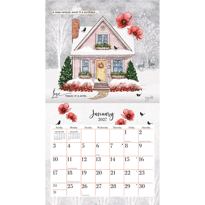 Bless This Home 2027 Large Wall Calendar