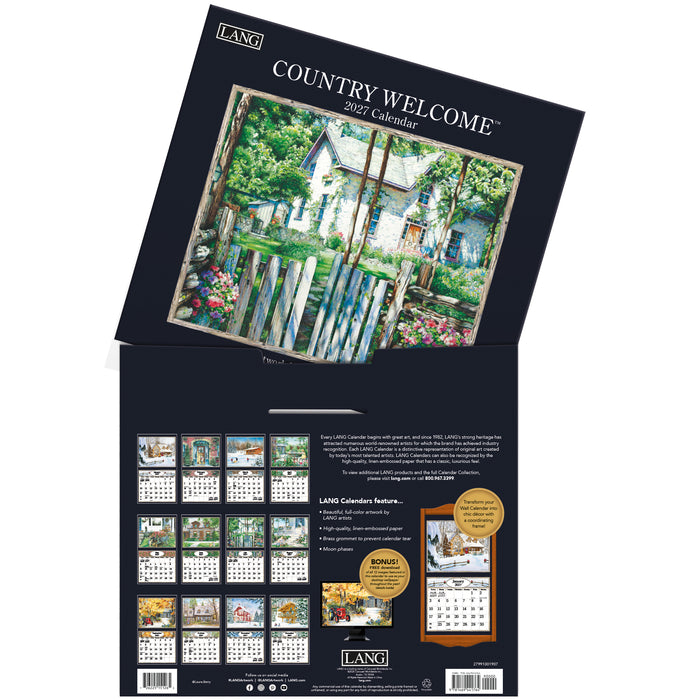 Country Welcome 2027 Large Wall Calendar (Online Exclusive)