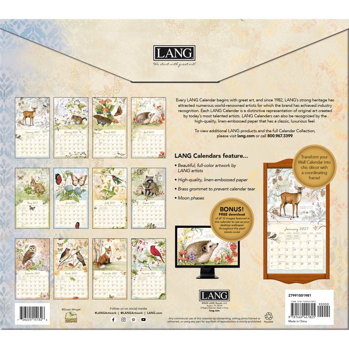 Field Guide 2027 Large Wall Calendar