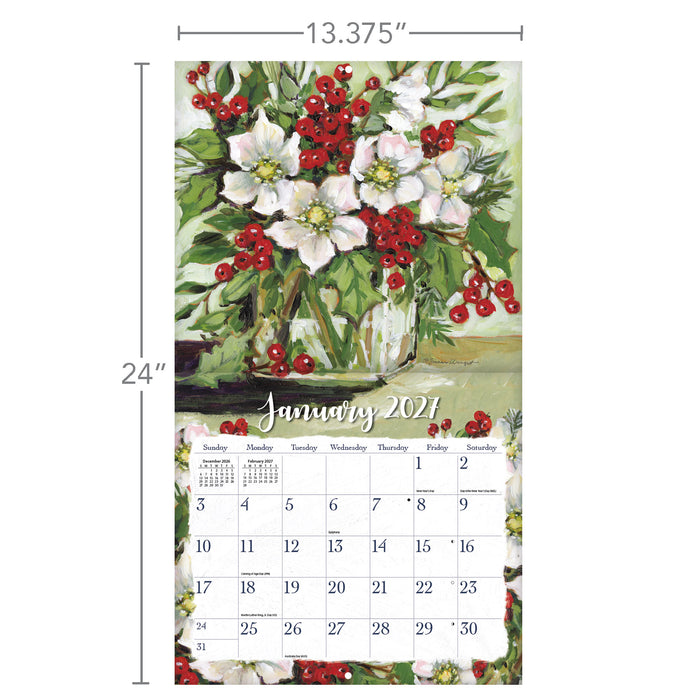 Gallery Florals 2027 Large Wall Calendar