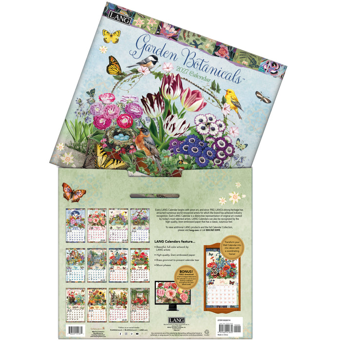 Garden Botanicals 2027 Large Wall Calendar