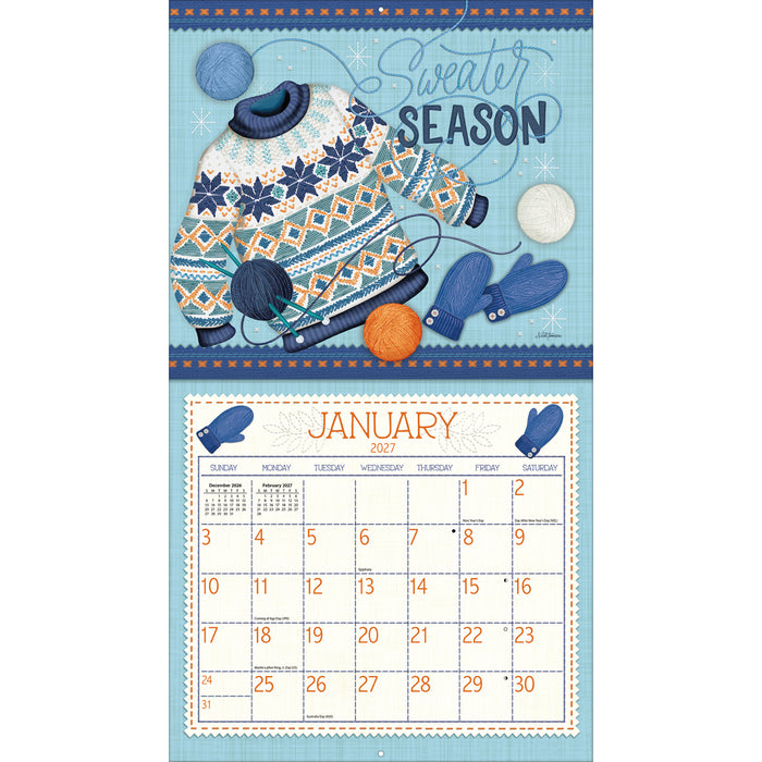 Handmade Happiness 2027 Large Wall Calendar (Online Exclusive)