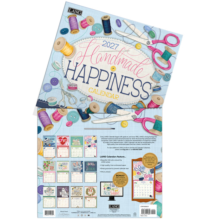Handmade Happiness 2027 Large Wall Calendar (Online Exclusive)