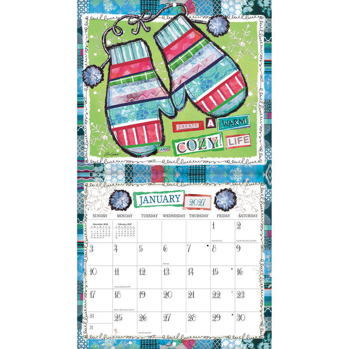 Happy Life 2027 Large Wall Calendar (Online Exclusive)