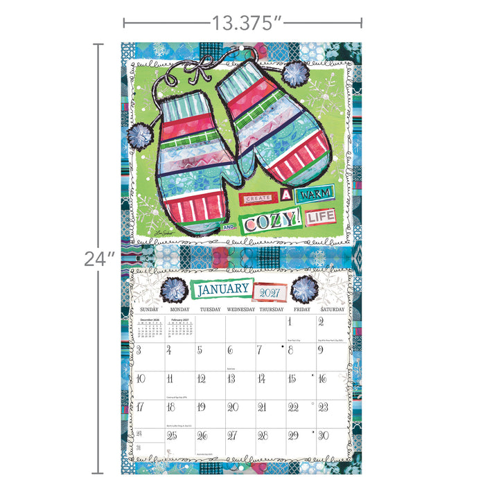 Happy Life 2027 Large Wall Calendar (Online Exclusive)