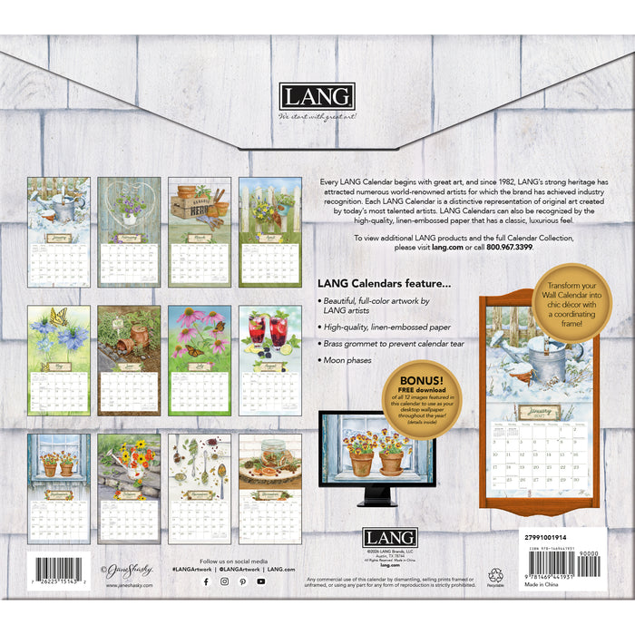 Herb Garden 2027 Large Wall Calendar