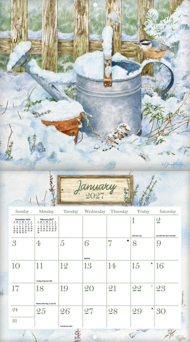 Herb Garden 2027 Large Wall Calendar