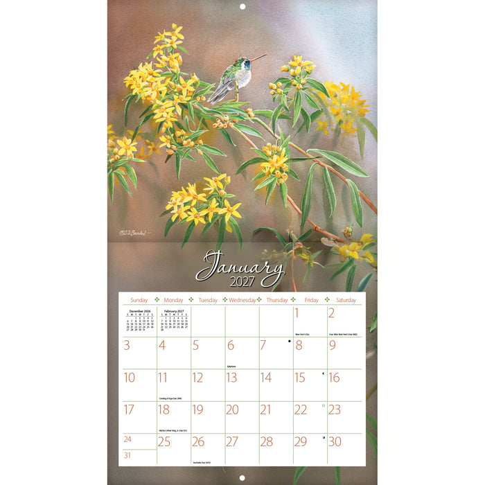 Hummingbirds 2027 Large Wall Calendar