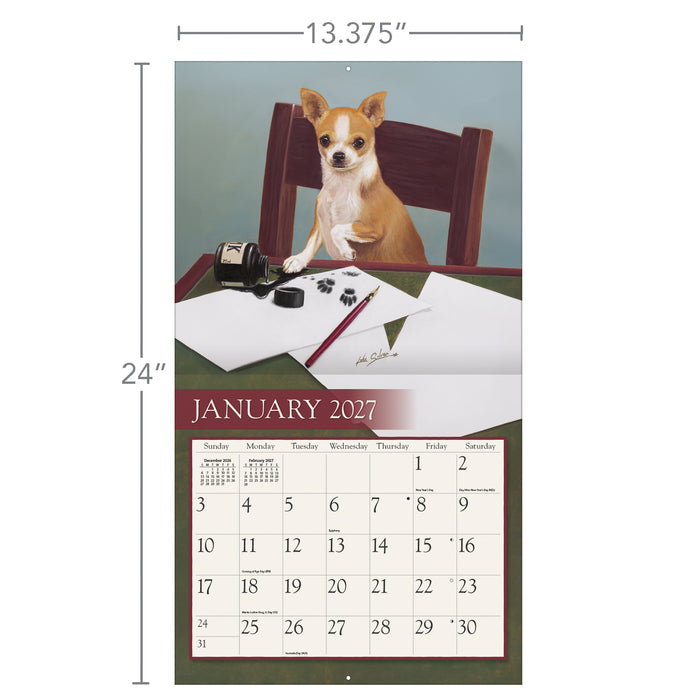 Love Of Dogs 2027 Large Wall Calendar