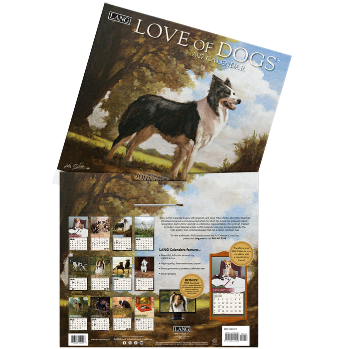 Love Of Dogs 2027 Large Wall Calendar