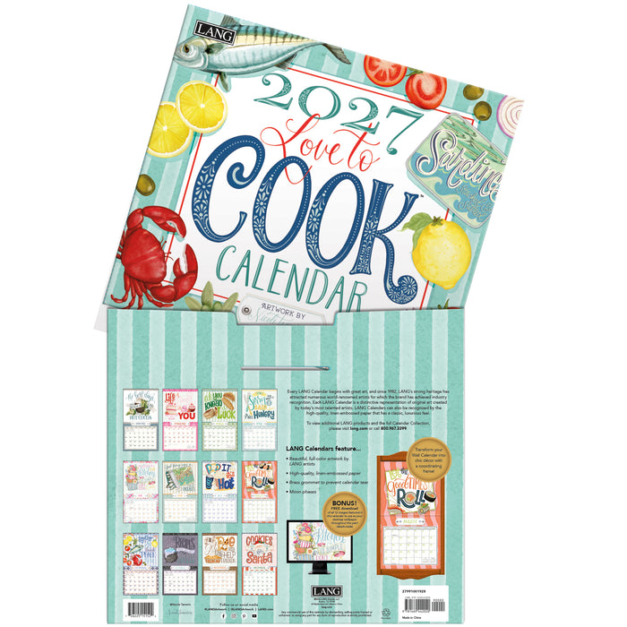 Love To Cook 2027 Large Wall Calendar (Online Exclusive)