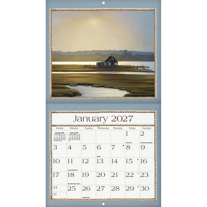 Seaside 2027 Large Wall Calendar