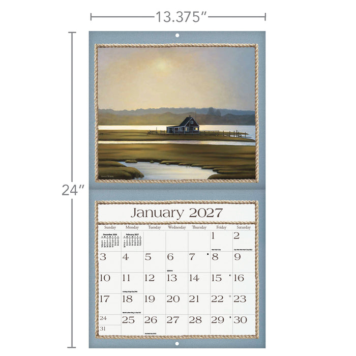 Seaside 2027 Large Wall Calendar