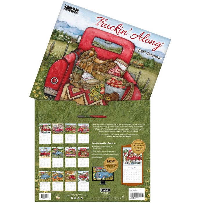 Truckin Along 2027 Large Wall Calendar (Online Exclusive)