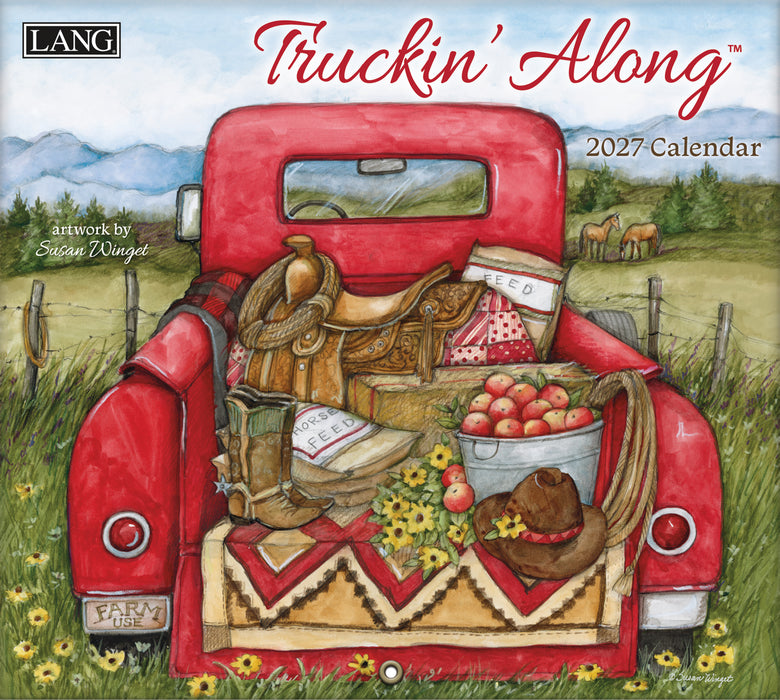 Truckin Along 2027 Large Wall Calendar (Online Exclusive)
