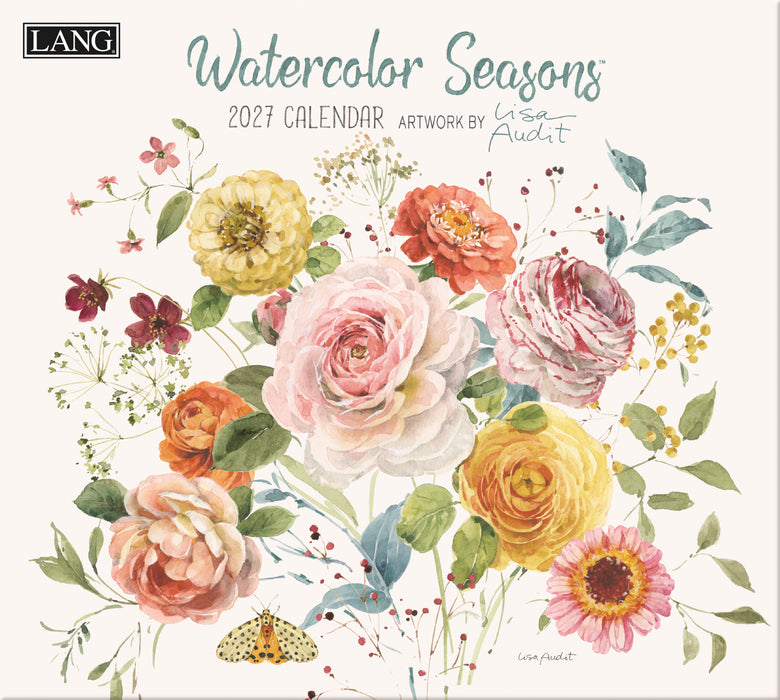 Watercolor Seasons 2027 Large Wall Calendar