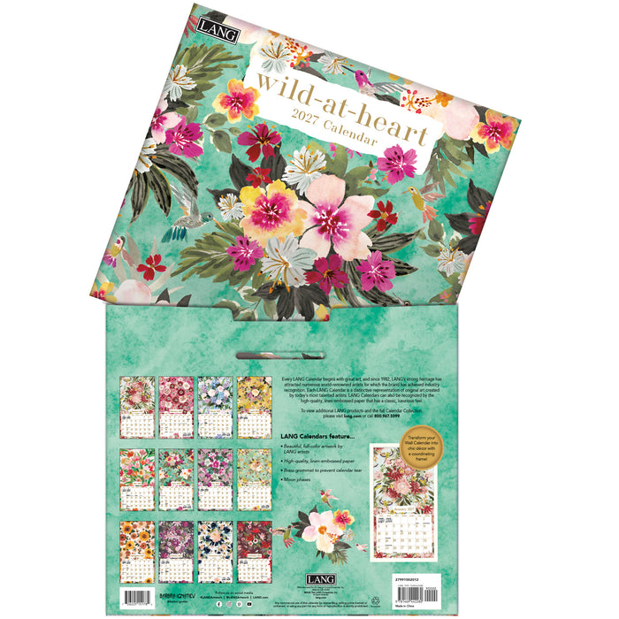 Wild At Heart 2027 Large Wall Calendar