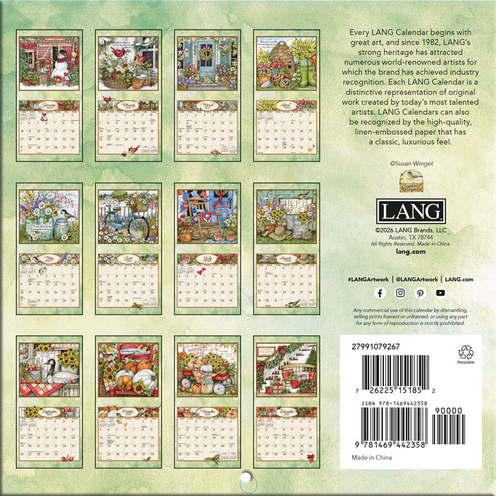 Bountiful Blessings 2027 Mini Wall Calendar