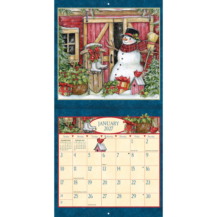 Heart and Home 2027 Mini Wall Calendar