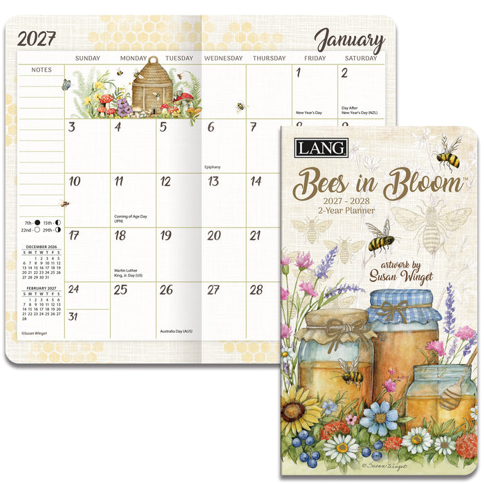 Bees in Bloom 2027 Pocket Diary