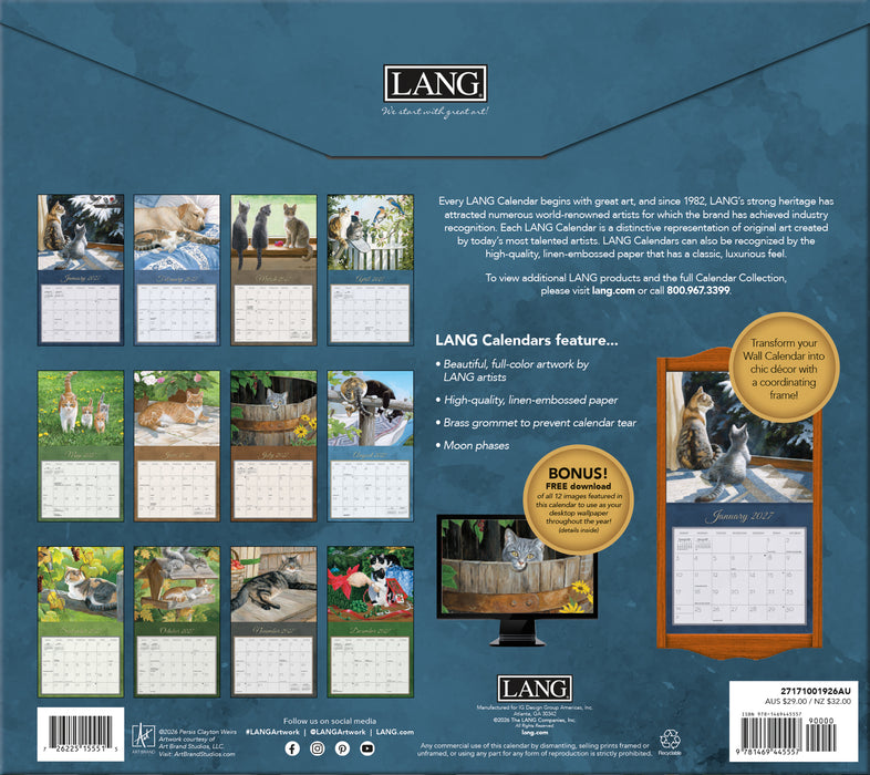 Love Of Cats Special Edition 2027 Large Wall Calendar