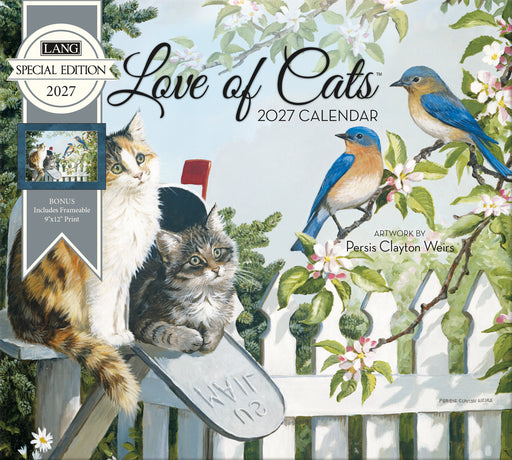 Love Of Cats Special Edition 2027 Large Wall Calendar