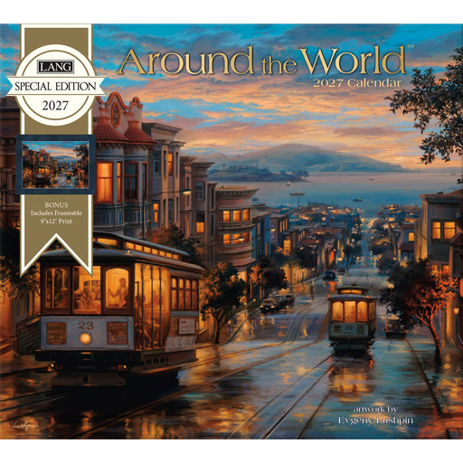 Around The World Special Edition 2027 Large Wall Calendar