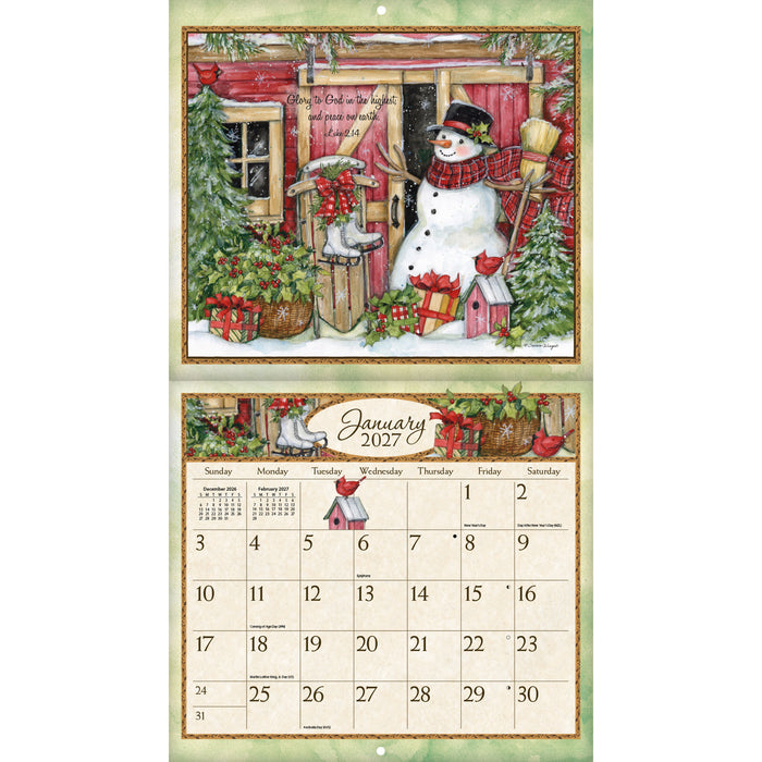 Bountiful Blessings Special Edition 2027 Large Wall Calendar