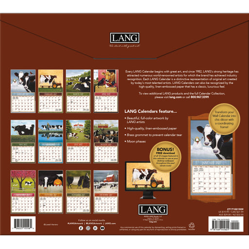 Cows Cows Cows Special Edition 2027 Large Wall Calendar
