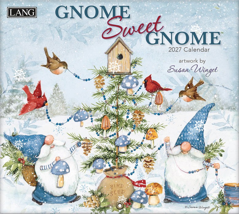 Gnome Sweet Gnome Special Edition 2027 Large Wall Calendar