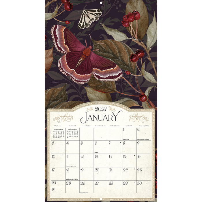 Midnight Garden Special Edition 2027 Large Wall Calendar