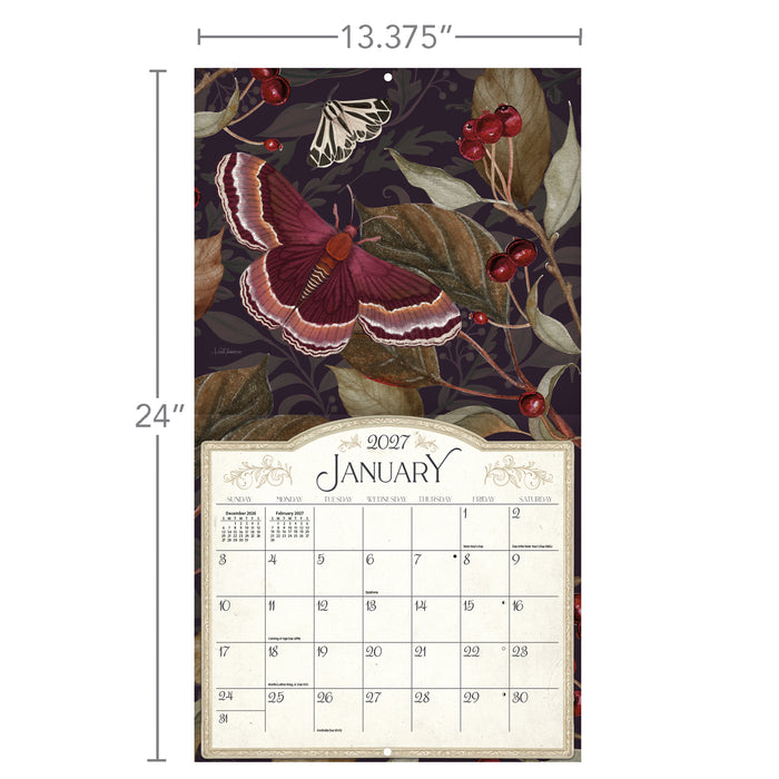 Midnight Garden Special Edition 2027 Large Wall Calendar
