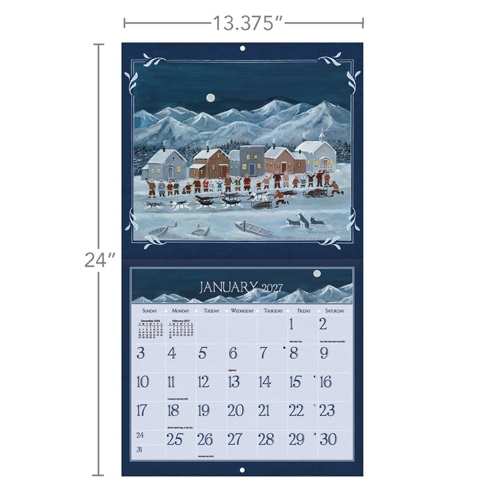 Lang Folk Art Special Edition 2027 Large Wall Calendar