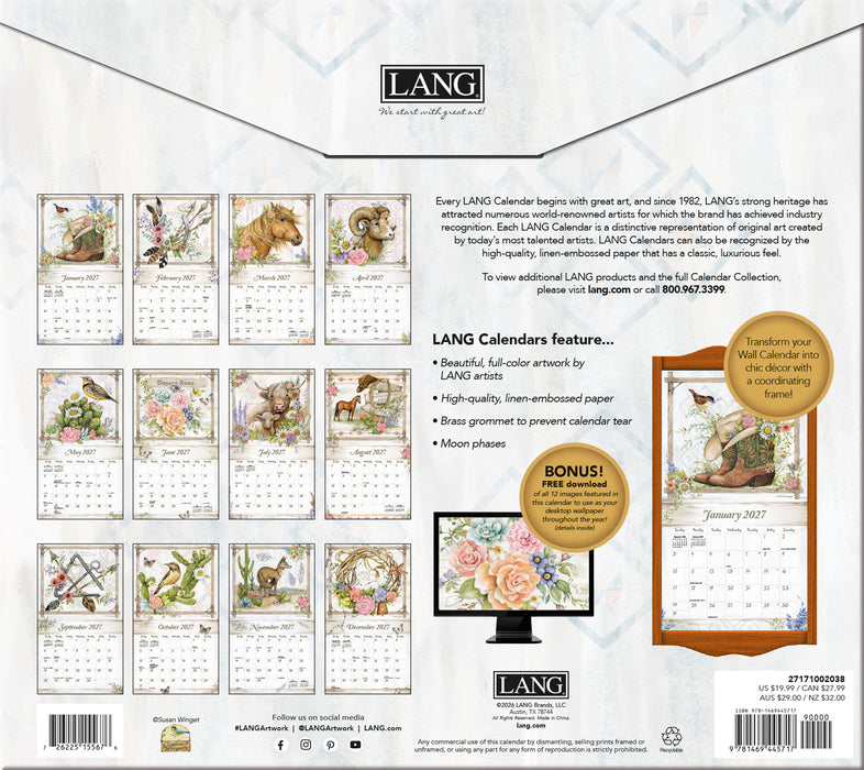 Rosewood Ranch Special Edition 2027 Large Wall Calendar