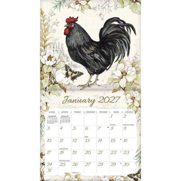 Proud Rooster Special Edition 2027 Large Wall Calendar