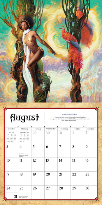 2025 Boris Vallejo and Julie Bell's Fantasy Wall Calendar