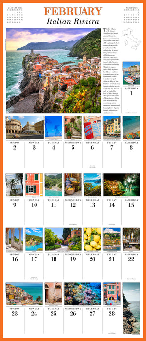 2025 365 Days in Italy Picture-A-Day Wall Calendar