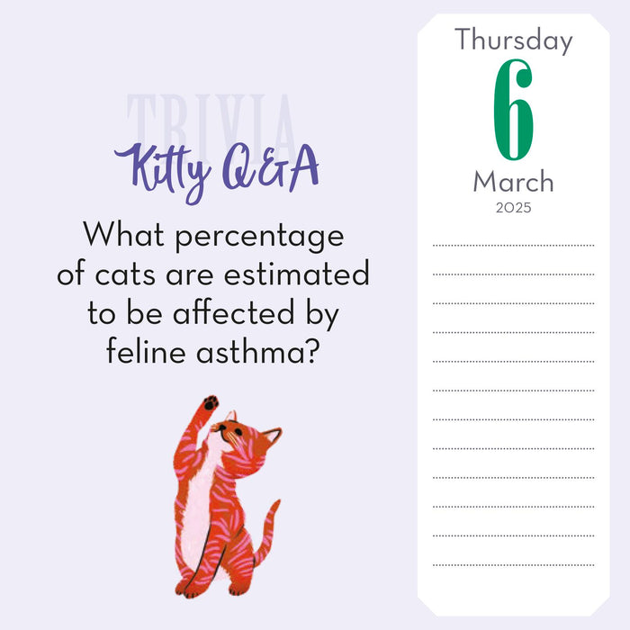 2025 Cat Trivia Page-A-Day Calendar