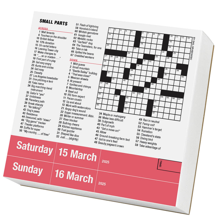 2025 Mensa 10-Minute Crossword Puzzles Page-A-Day Calendar