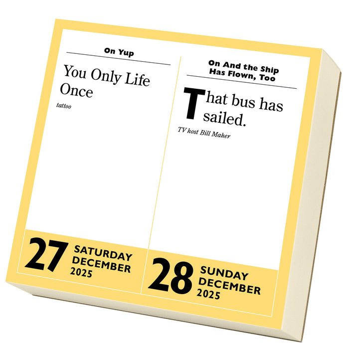 2025 365 Stupidest Things Ever Said Page-A-Day Calendar