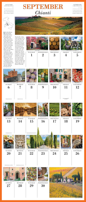 365 Days in Italy 2026 Square Wall Calendar