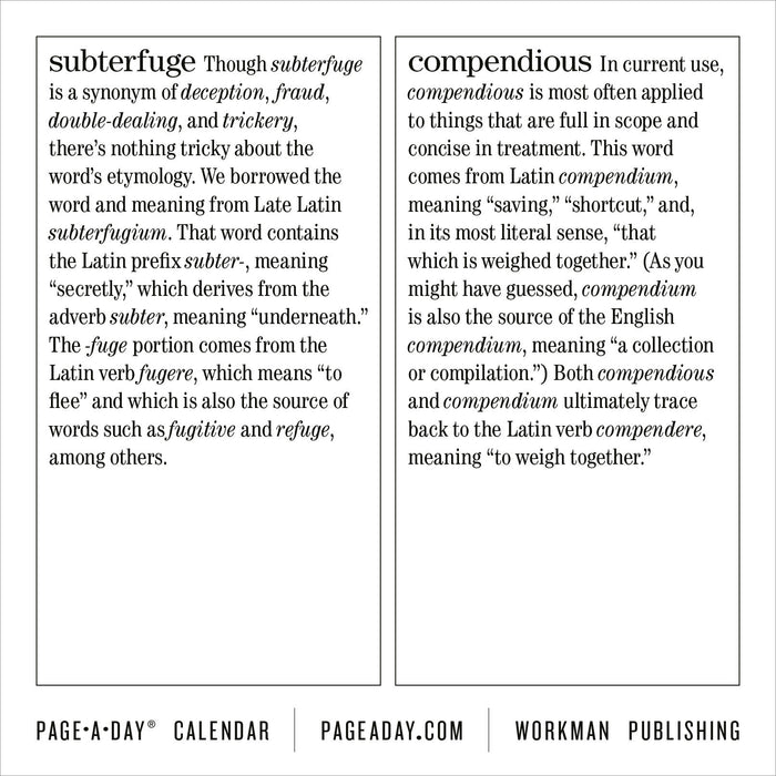 365 New Words A Year 2026 Page-A-Day Calendar