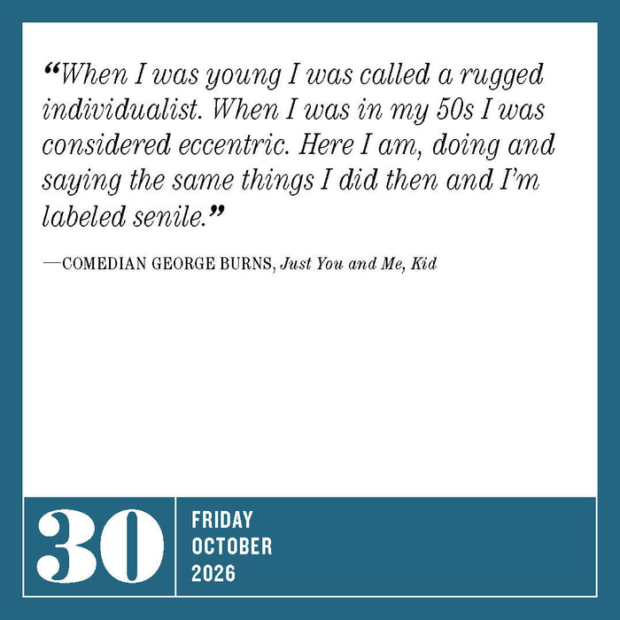 Unforgettable Senior Moments 2026 Page-A-Day Calendar