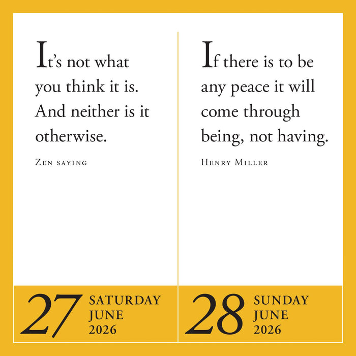 Year of Zen 2026 Page-A-Day Calendar