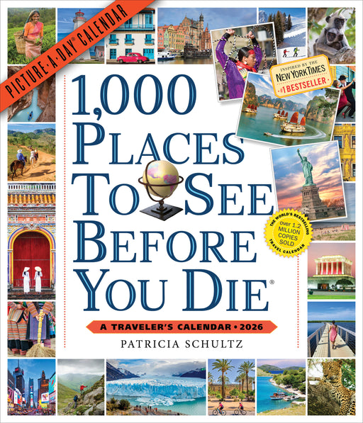 1000 Places To See Before You Die 2026 Square Wall Calendar