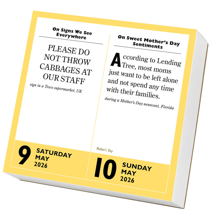 365 Stupidest Things Ever Said 2026 Page-A-Day Calendar