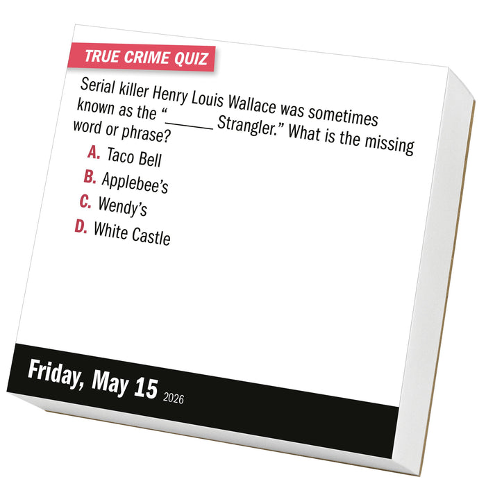 Year of True Crime 2026 Page-A-Day Calendar